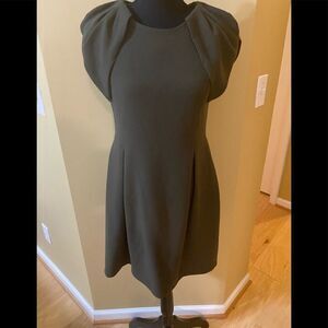 Pinkyotto Olive Green Puff Sleeve Mini Dress Size S